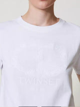 Twinset T-shirt con Oval T ricamato Bianco