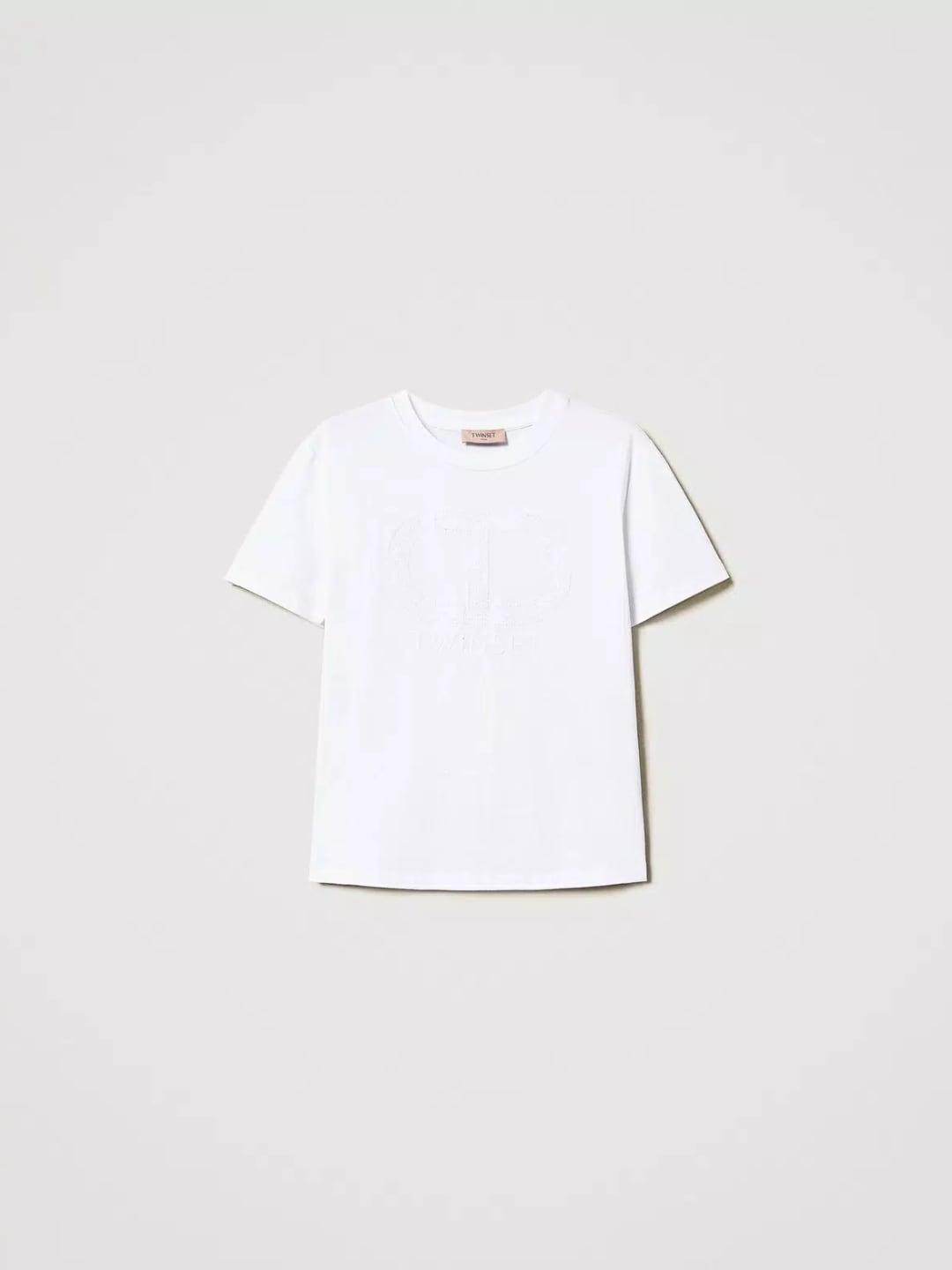 Twinset T-shirt con Oval T ricamato Bianco