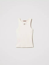 Twinset Top fitted a costine con Oval T Cupcake Pink