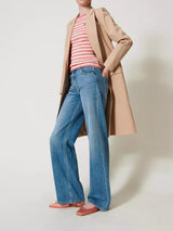 Twinset Jeans straight fit con cinque tasche Denim Chiaro