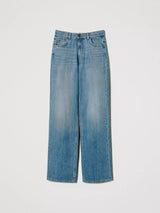 Twinset Jeans straight fit con cinque tasche Denim Chiaro