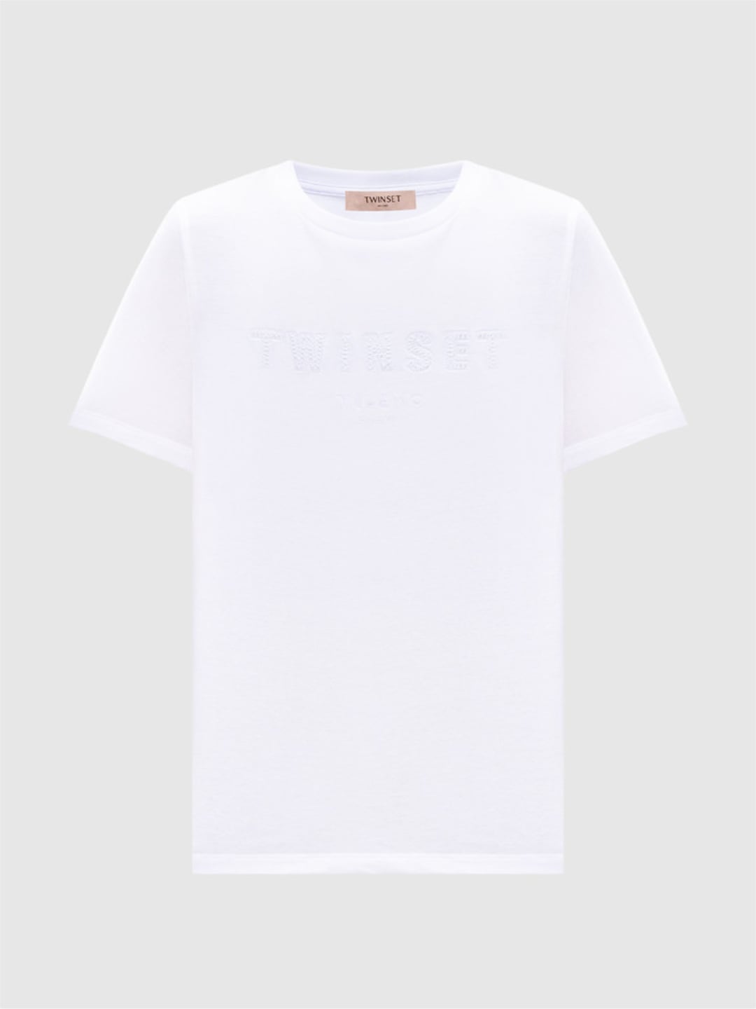 Twinset T-shirt in cotone Bianco Ottico