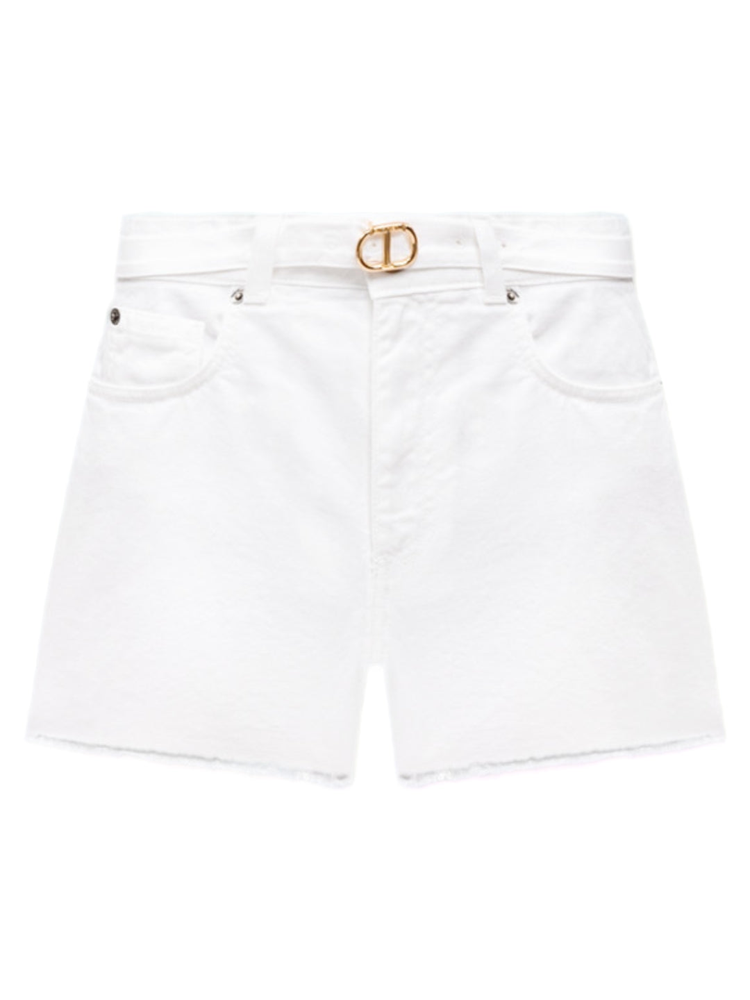 Twinset Pantaloncini in Jeans da donna bianchi