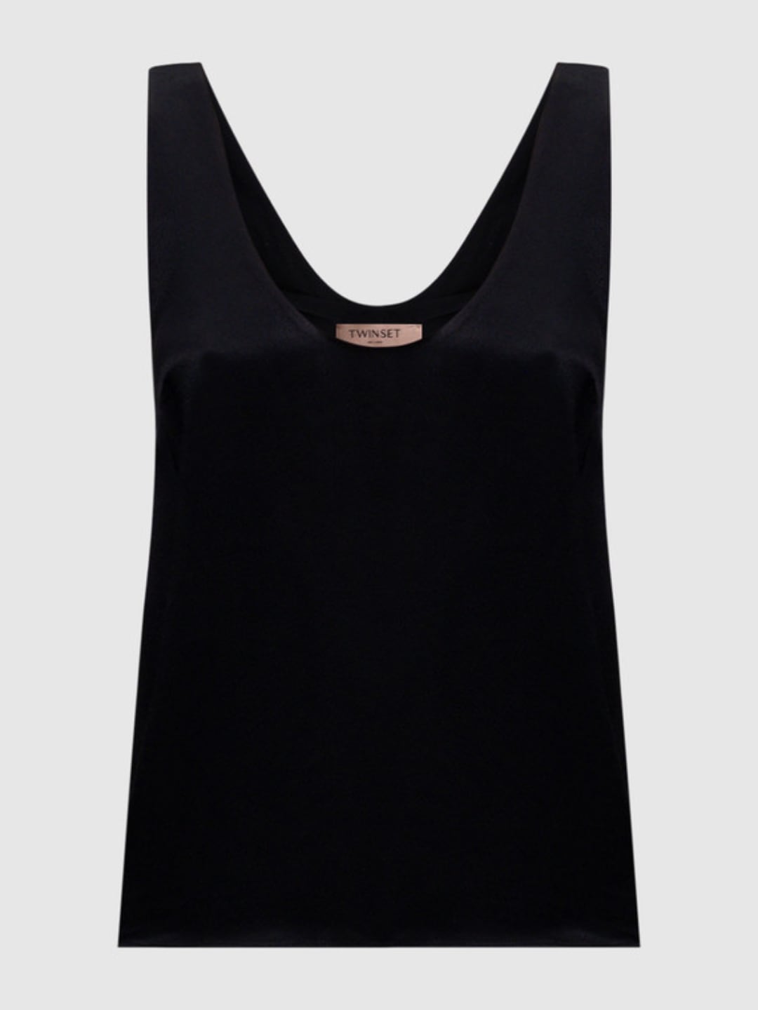 Twinset Top in raso Nero