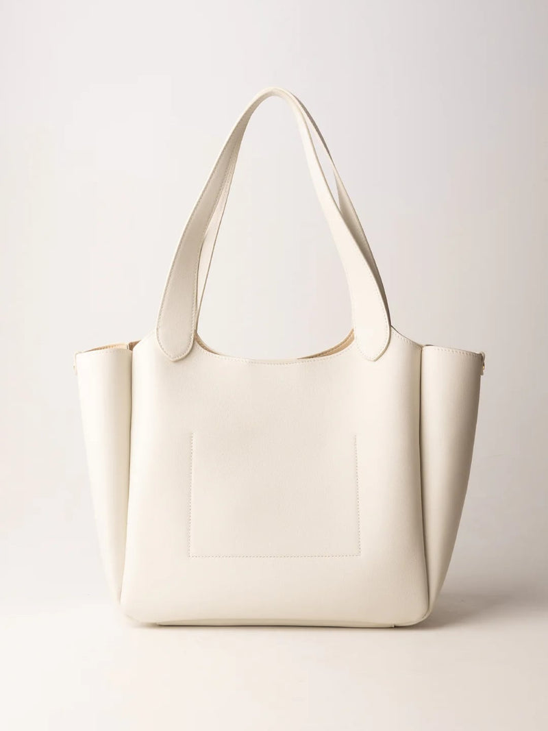 Twinset Borsa shopper Forever in pelle Madreperla