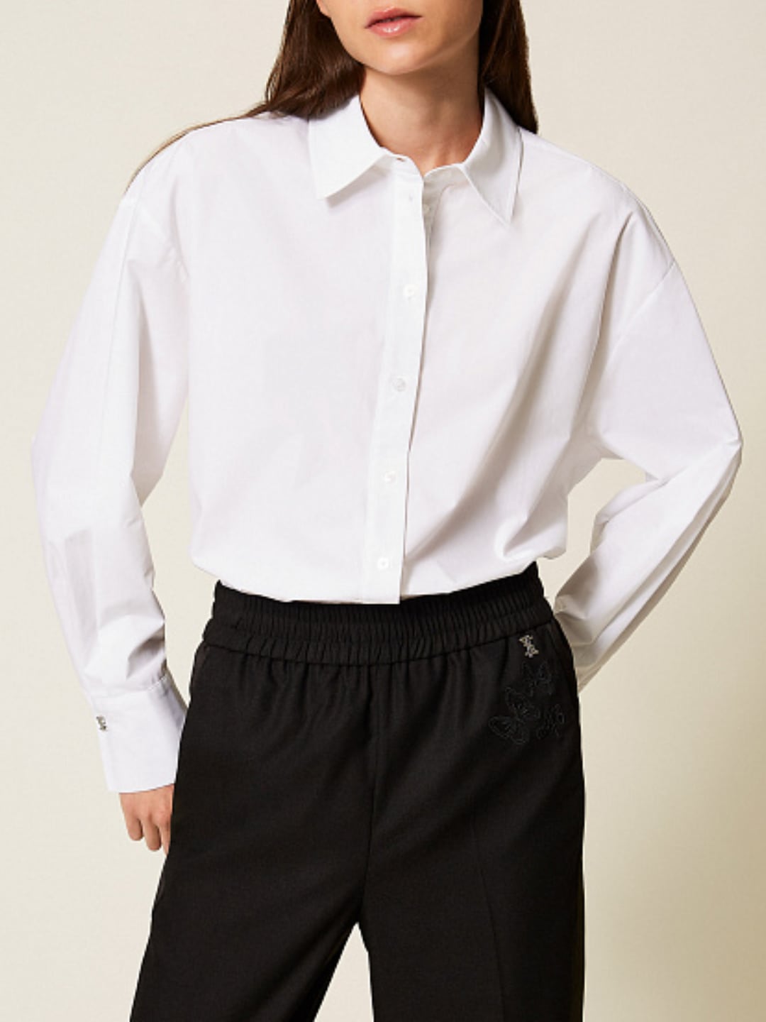 Twinset Camicetta in cotone MYFO Bianco