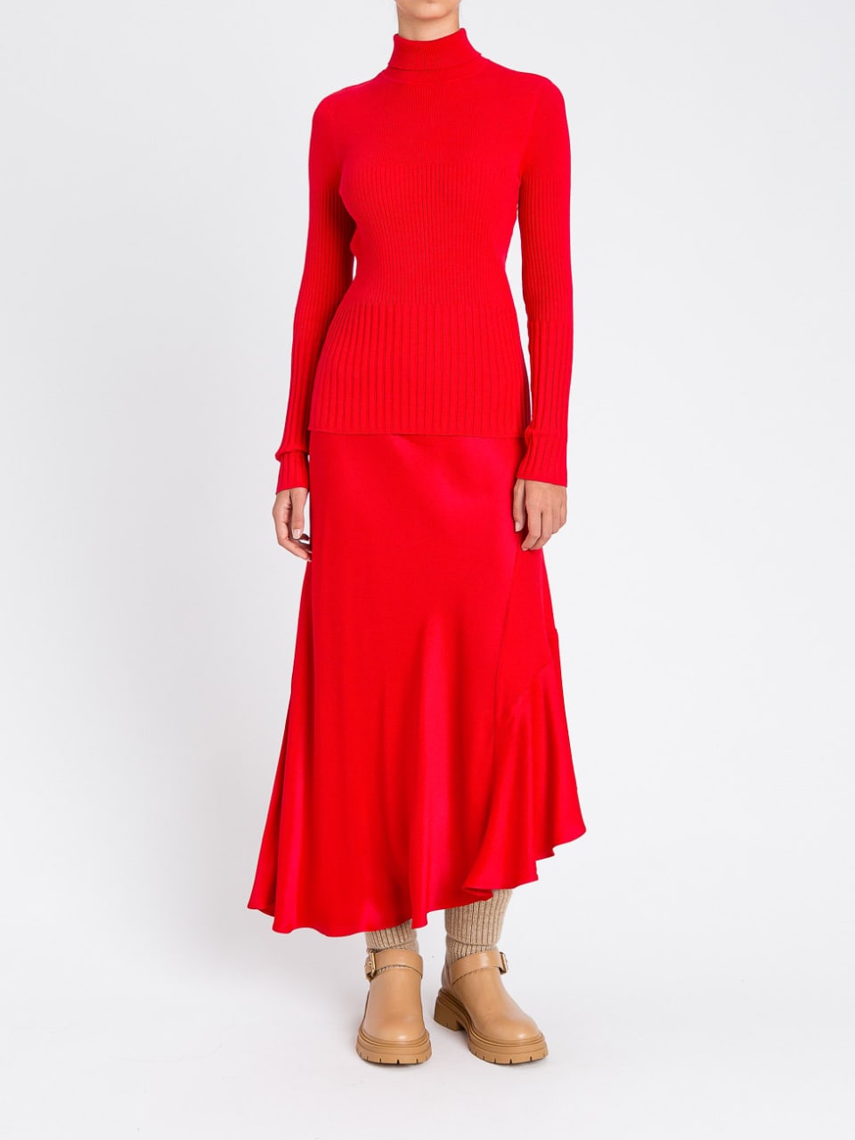 Twinset Maglia a lupetto Rosso "Red Carpet"