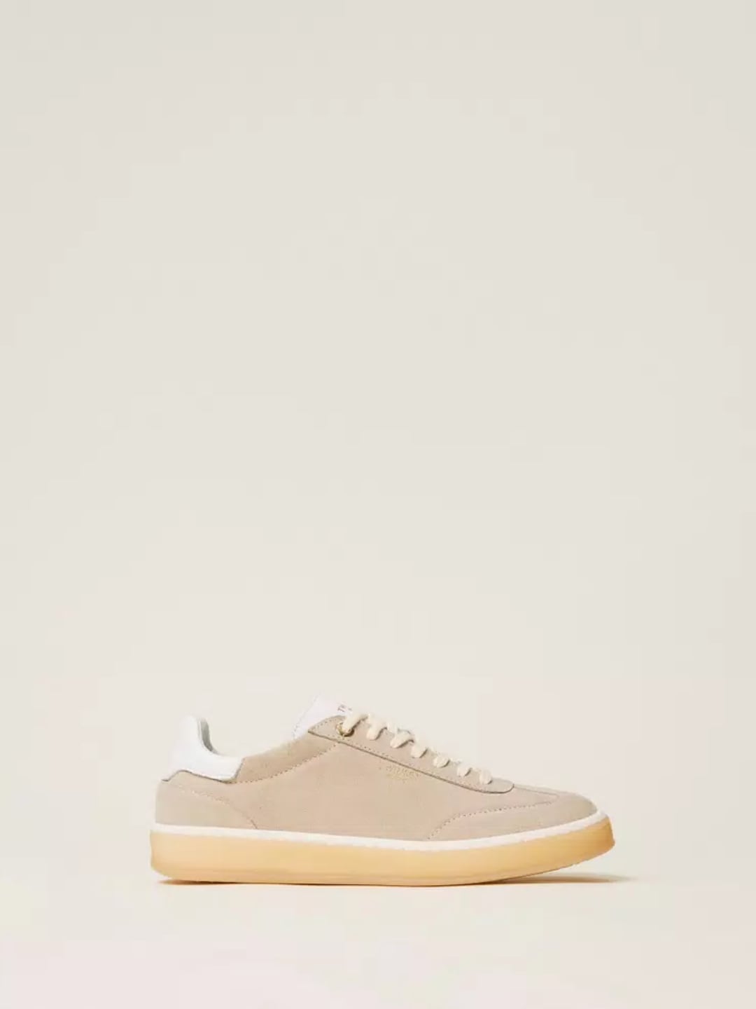 Twinset Sneakers in pelle scamosciata Beige