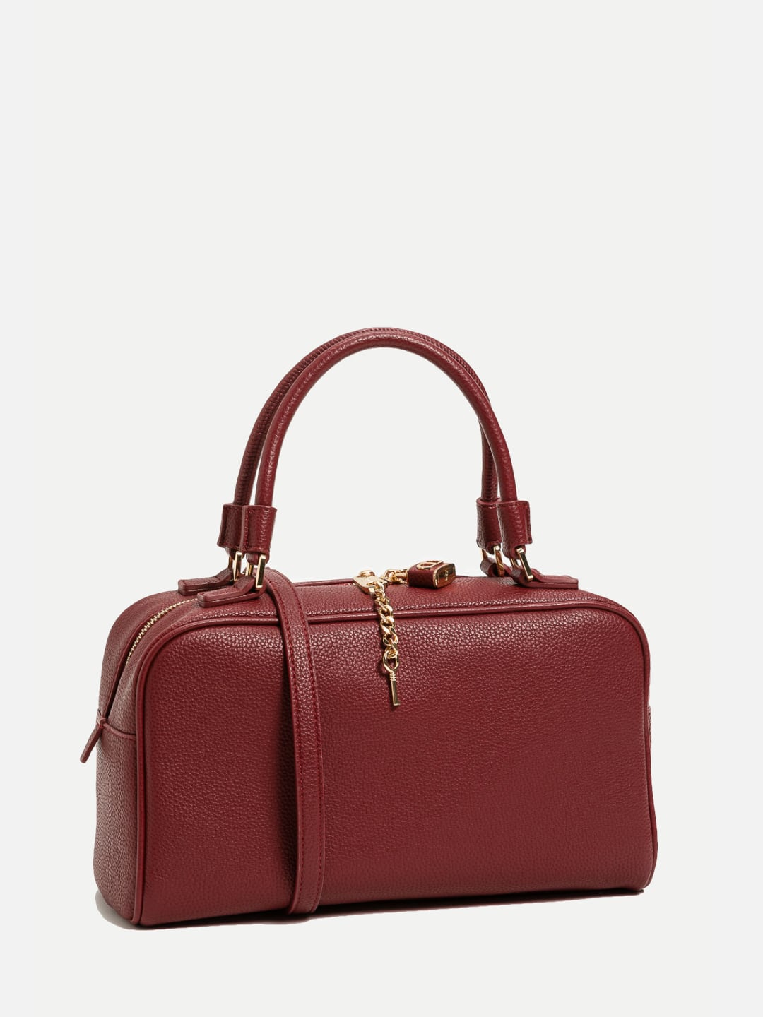 Twinset Borsa a bauletto Twinset in pelle a grana Red Berry