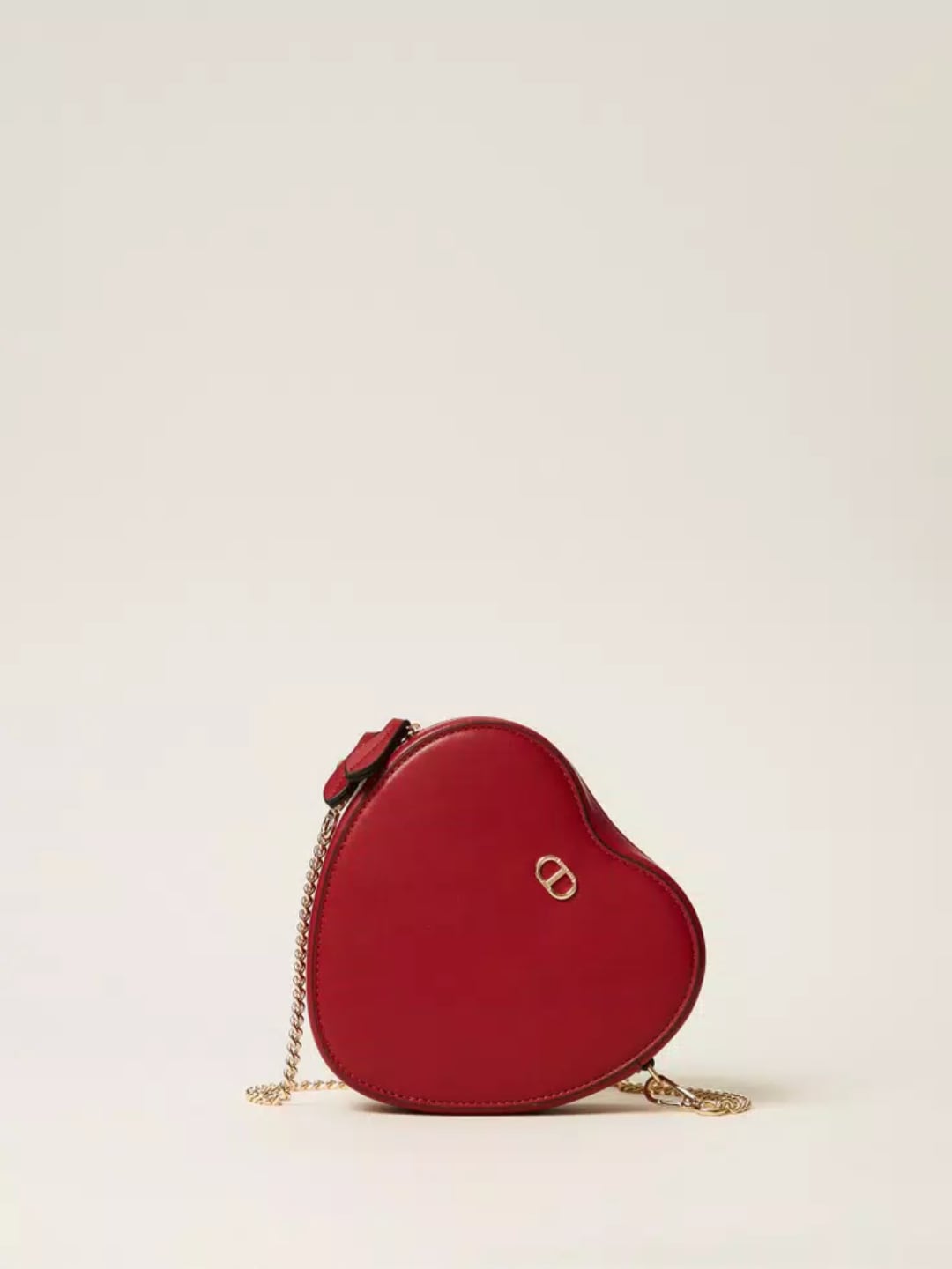 Twinset Mini borsa a cuore con tracolla Rosso Veneziano