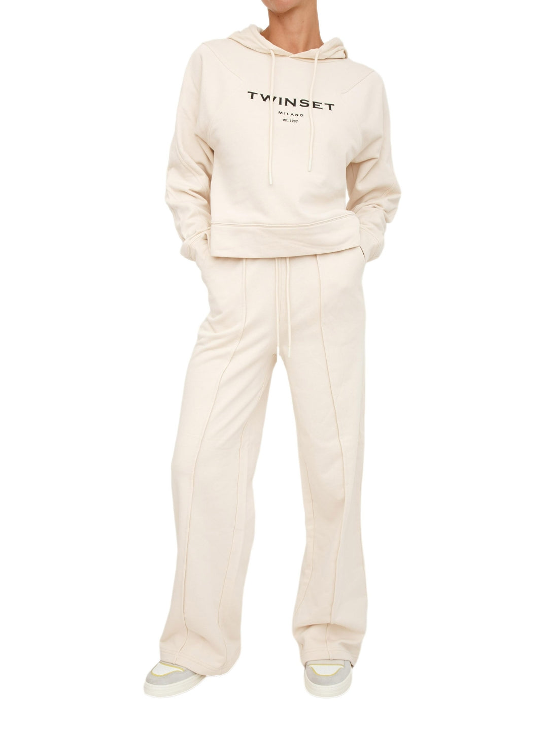 Twinset Completo Tuta Bianco Avorio