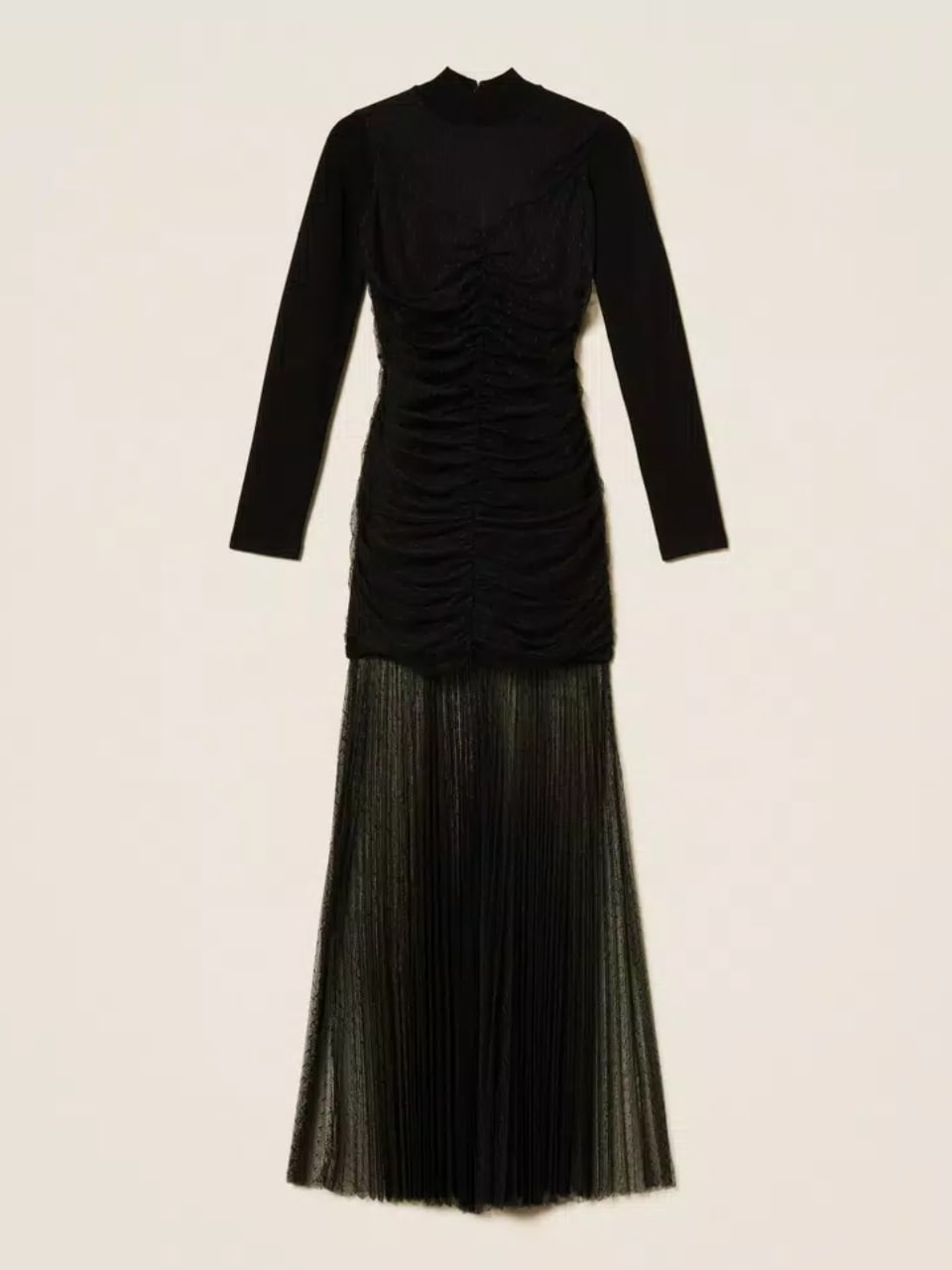 Twinset Abito Lungo Donna Nero