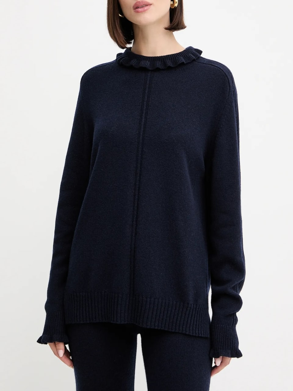 Twinset Maglione in Lana Classic Blue