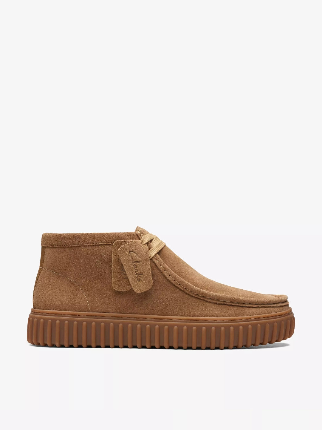 Clarks Signature Torhill Hi Uomo Camoscio sabbia scura