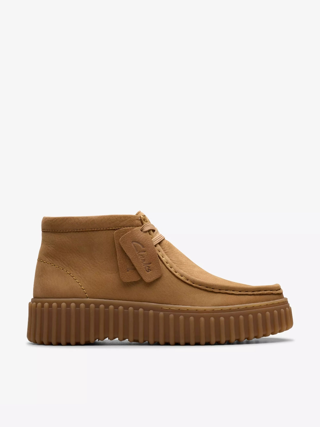 Clarks Signature Torhill Moss Donna Nabuk marrone chiaro