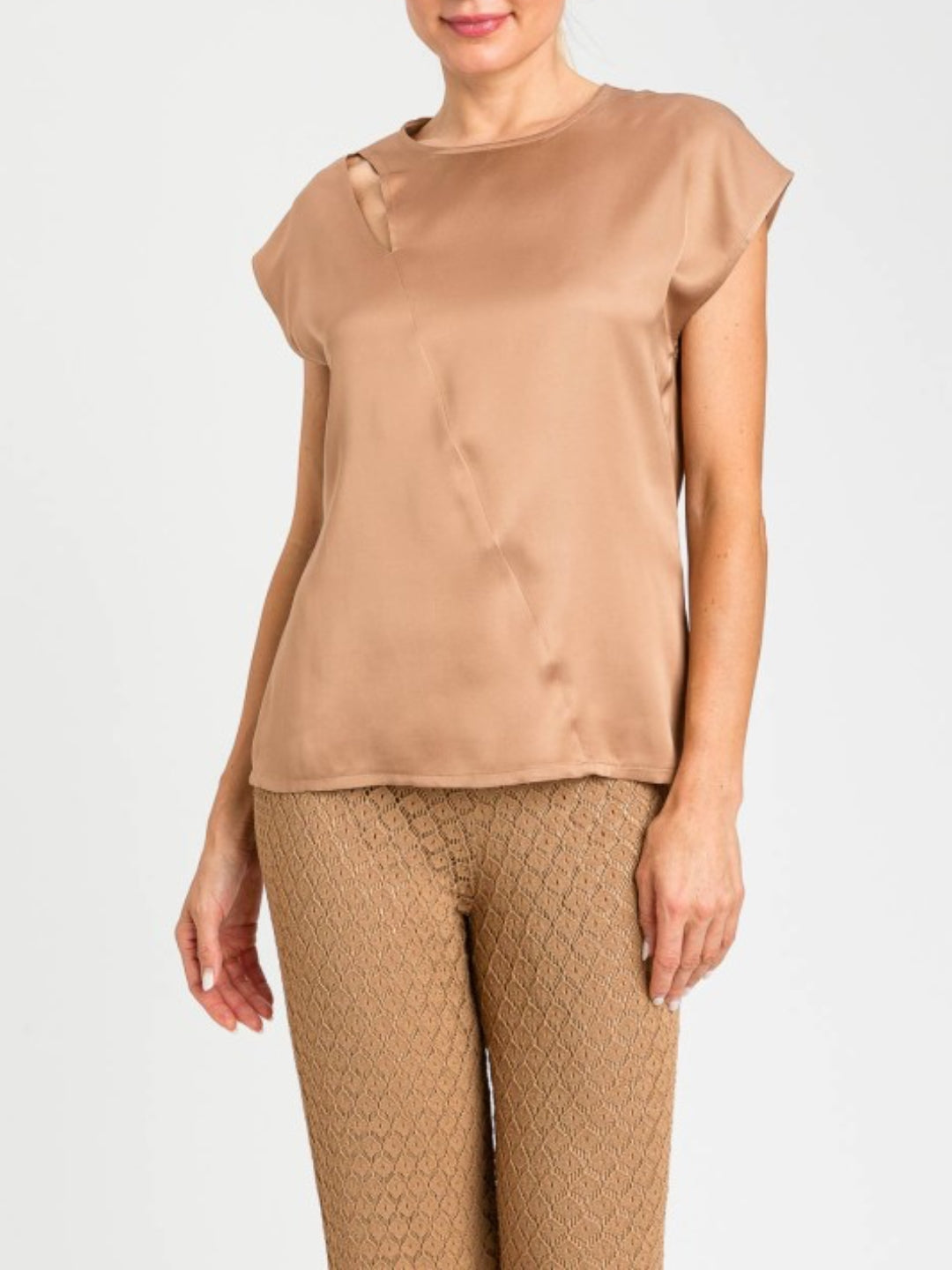 Twinset Top in viscosa Marrone
