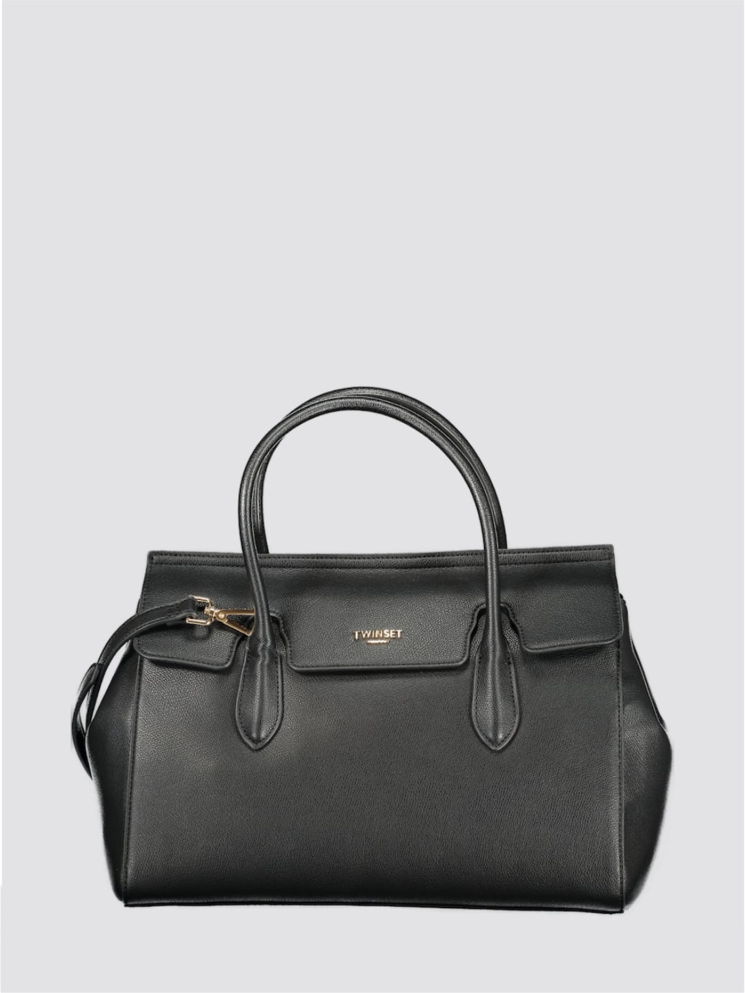 Twinset Borsa Tote con doppio manico e tracolla regolabile Nero