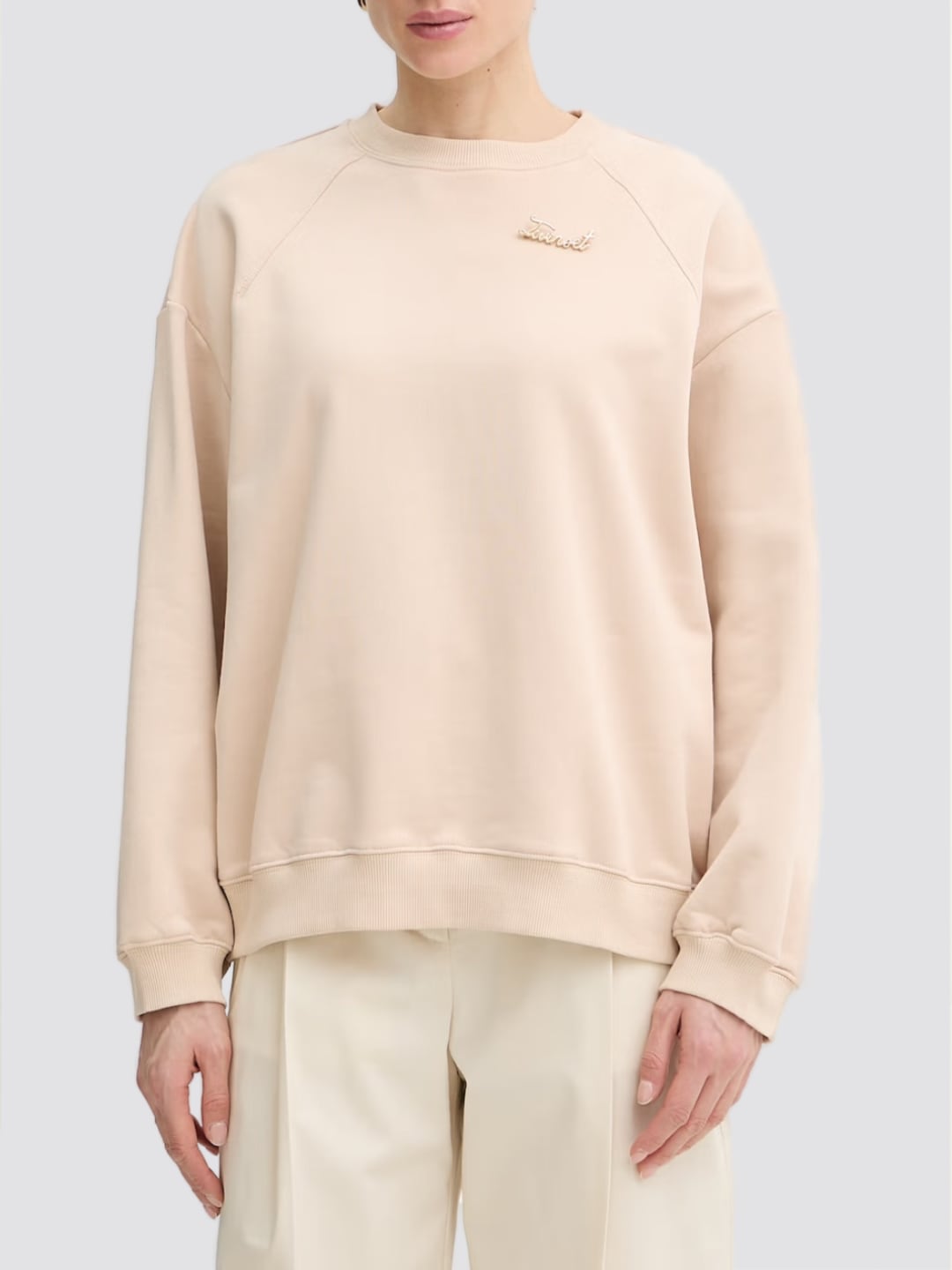 Twinset Felpa corta Beige Parchment