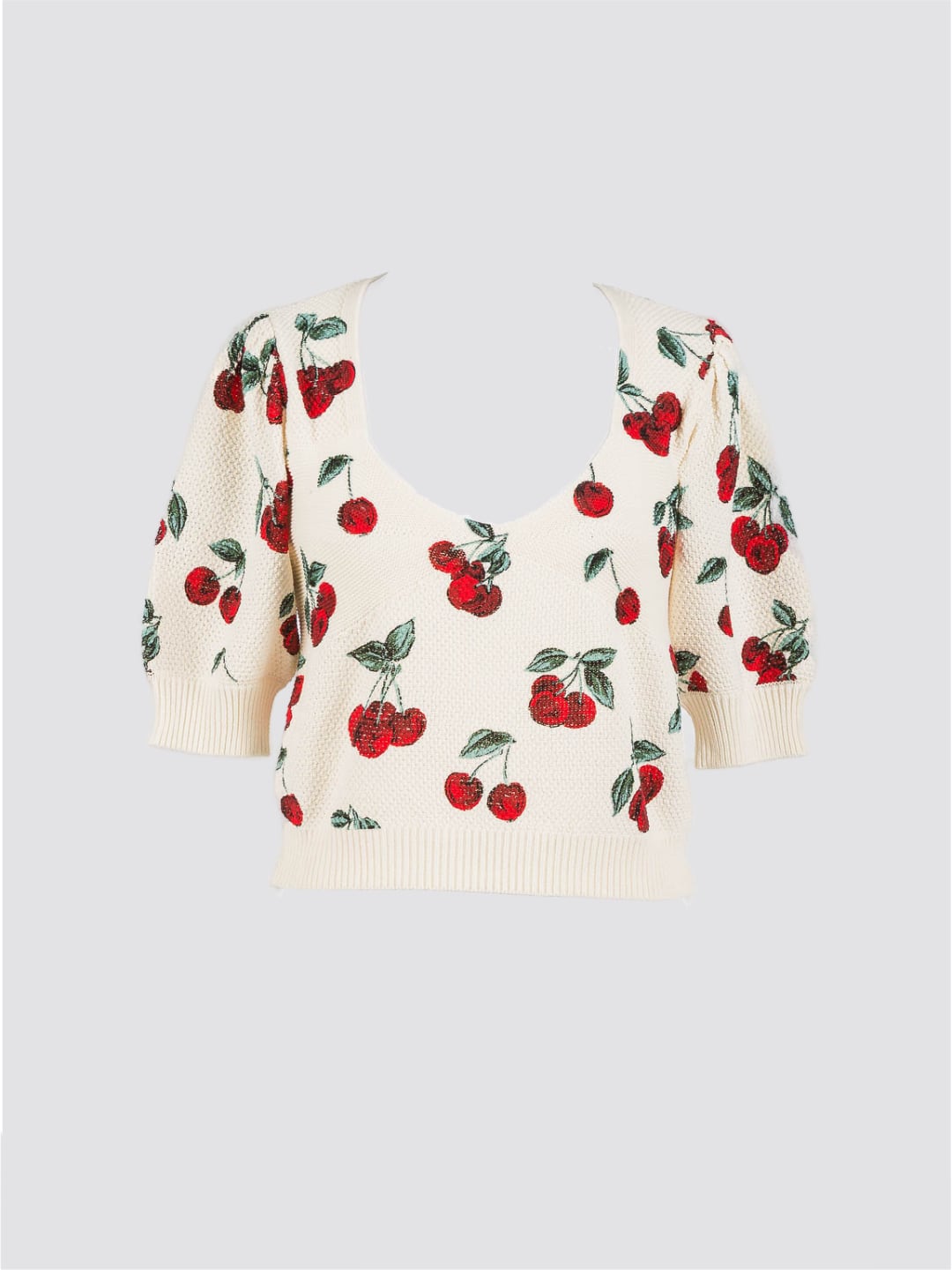 Twinset Maglia a Fantasia Cherries Allover