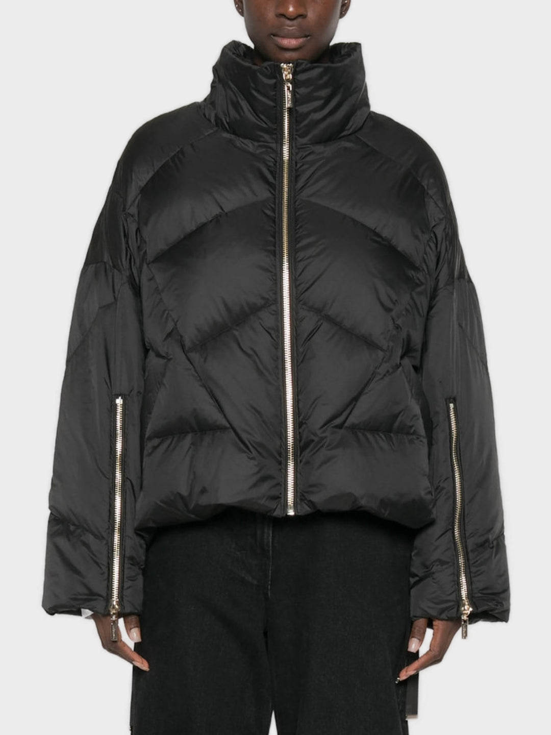 Twinset Piumino Imbottito e Trapuntato Nero