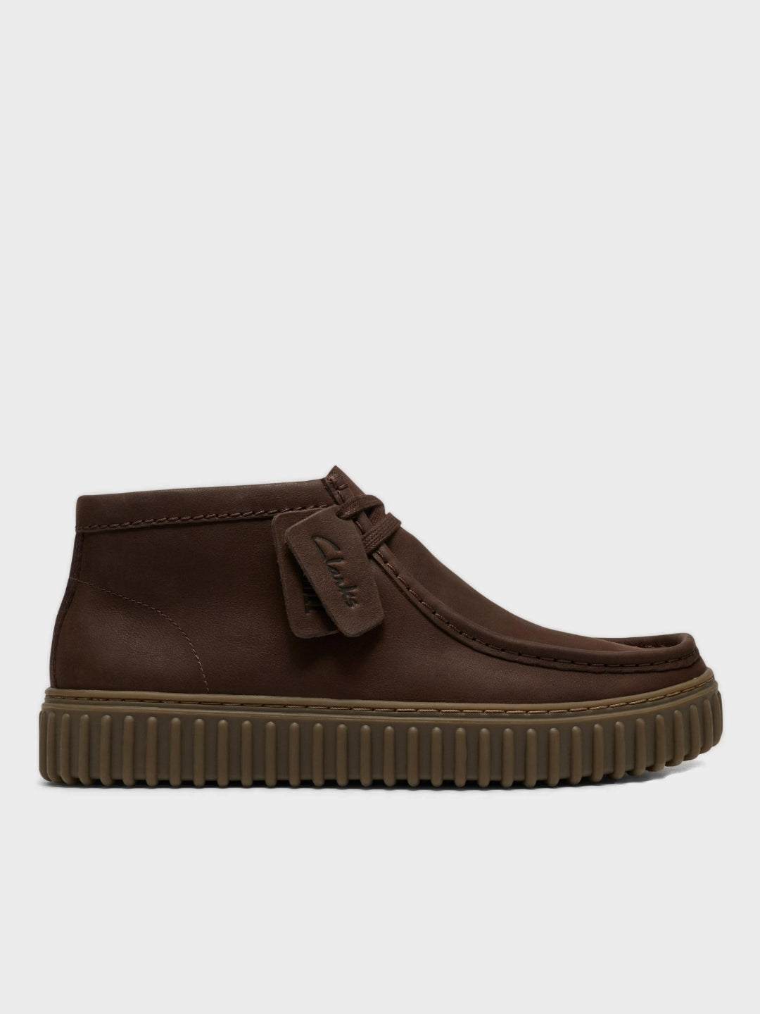 Clarks Signature Torhill Hi Uomo Pelle Marrone Scuro