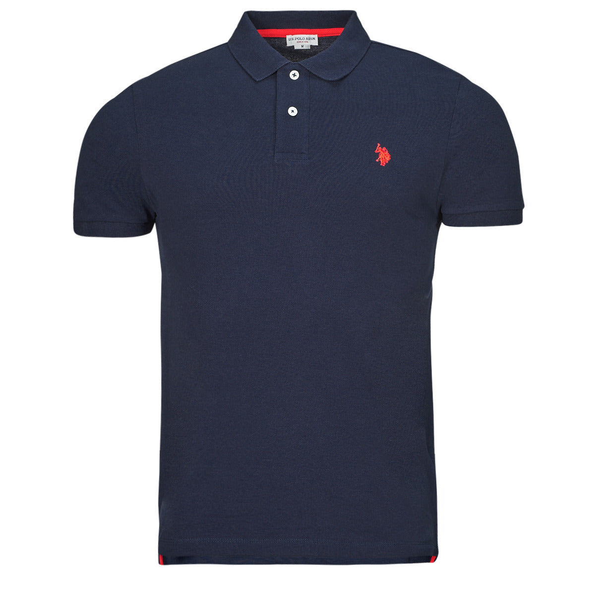 Us Polo Assn Polo manica corta King in Cotone nido d'ape Blu Navy