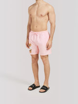 Costume Mare Boxer Uomo in Nylon con Stampa Filou LXXIX Rose Parfait