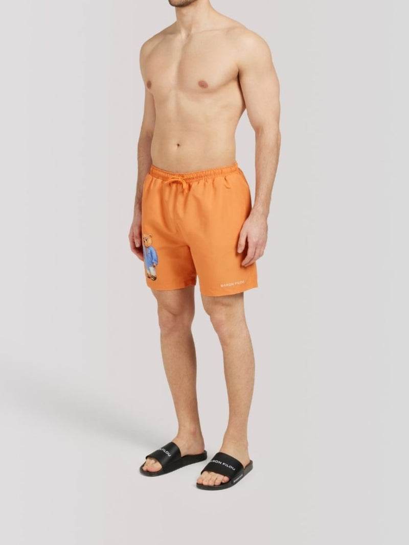 Costume Mare Boxer Uomo in Nylon con Stampa Filou LXXVI Fizzy Peach