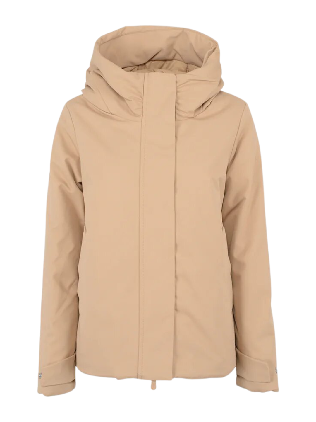 Giubbotto con Cappuccio Lua Biscuit Beige Donna