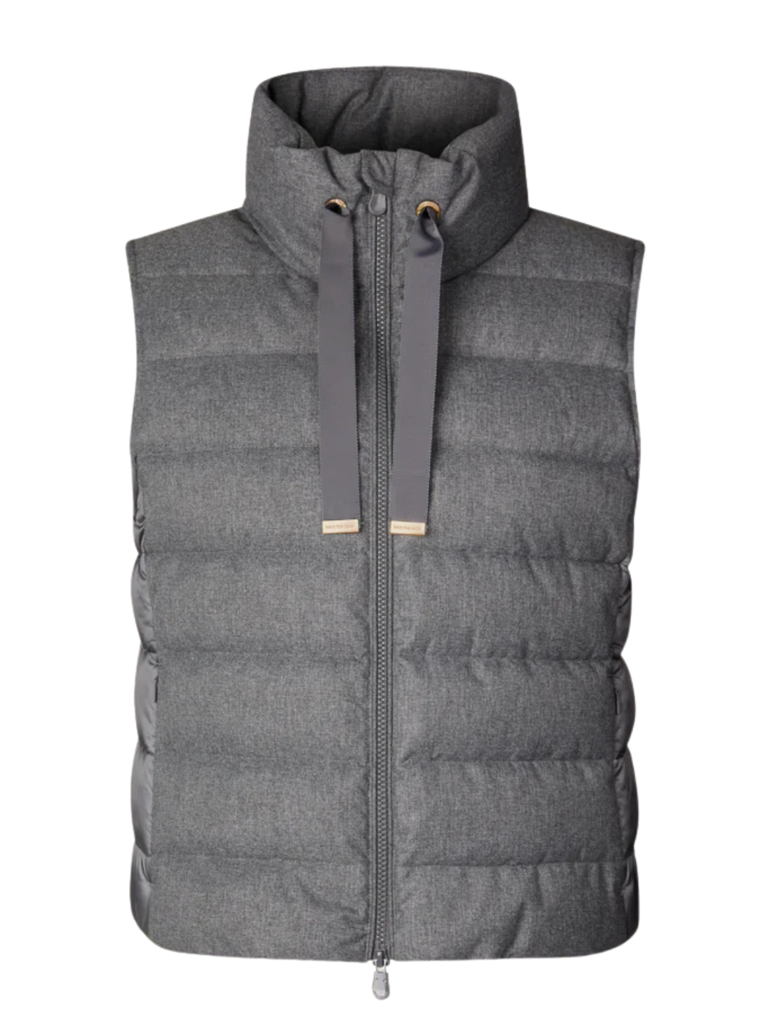 Gilet Collo Alto Nyla Donna Mid Grey Melange