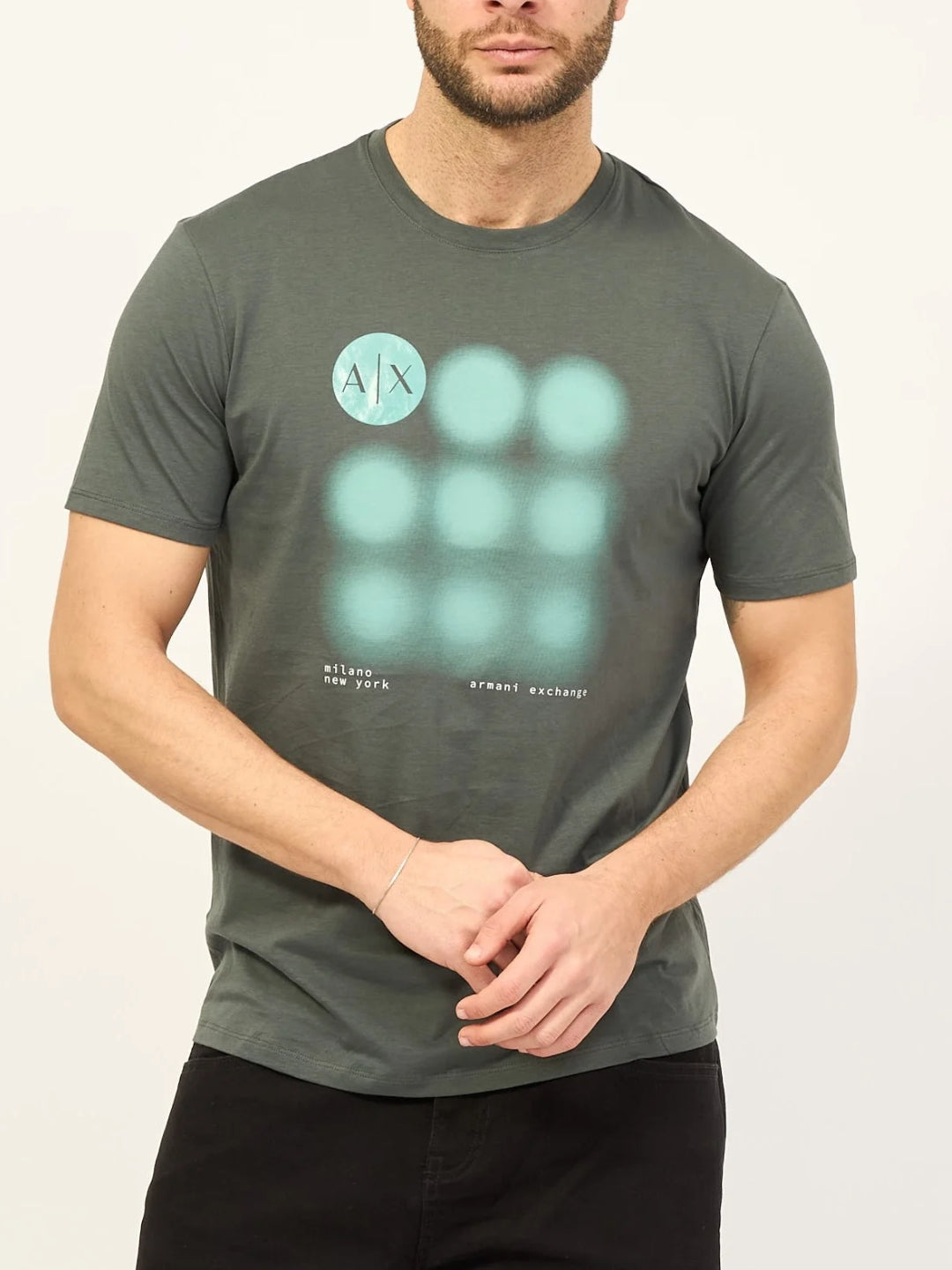 Armani Exchange T-shirt con stampa Verde