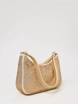 Borsa hobo Moon party con strass Oro "Golden Precious"