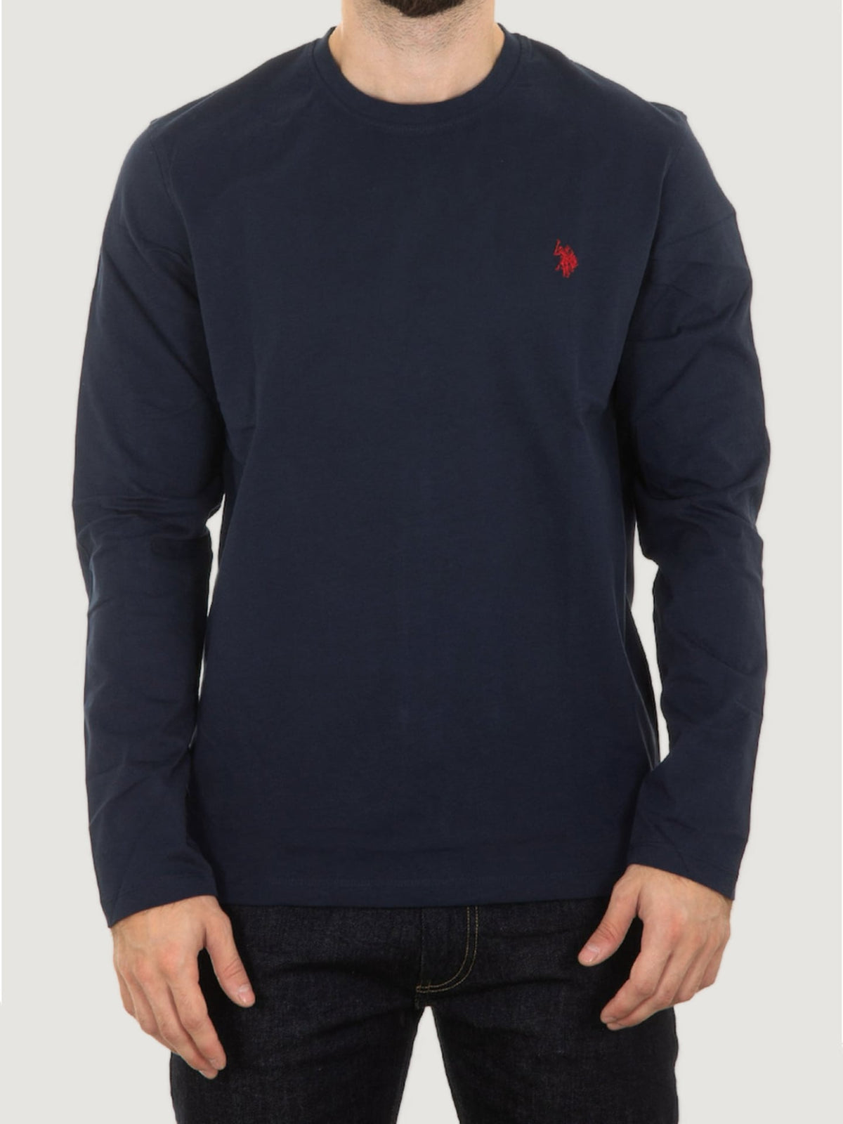 Us Polo Assn T-Shirt Maniche lunghe Basic Blu