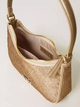 Borsa hobo Moon party con strass Oro "Golden Precious"