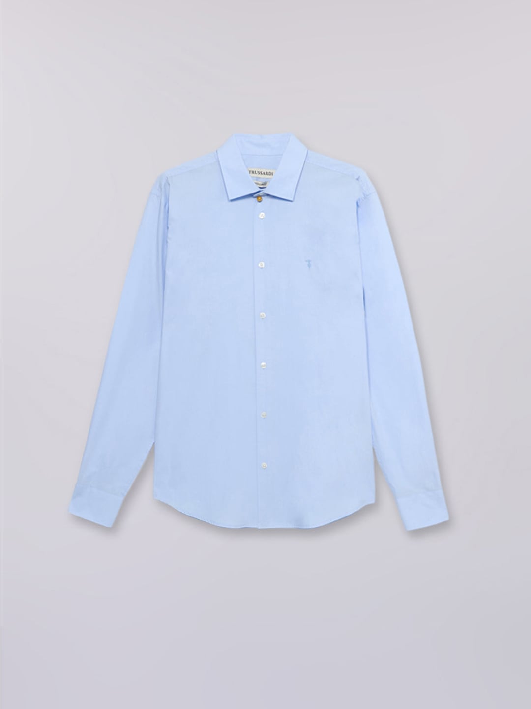 Trussardi Camicia regular fit in popeline Azzurro