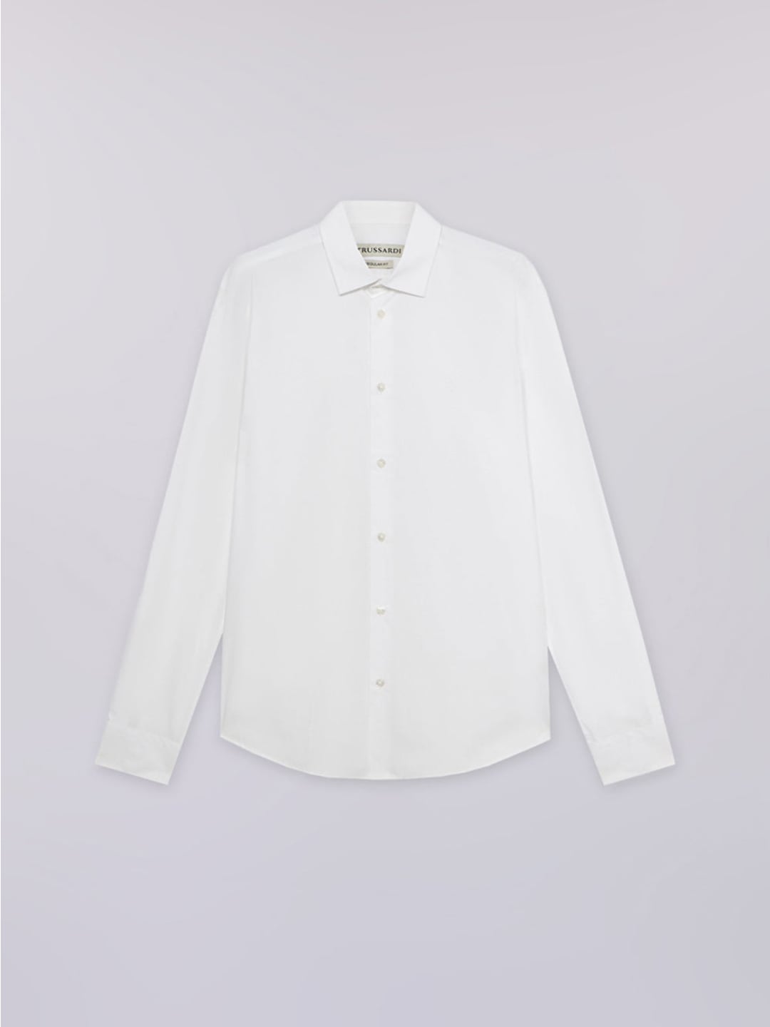 Trussardi Camicia regular fit in popeline Bianco