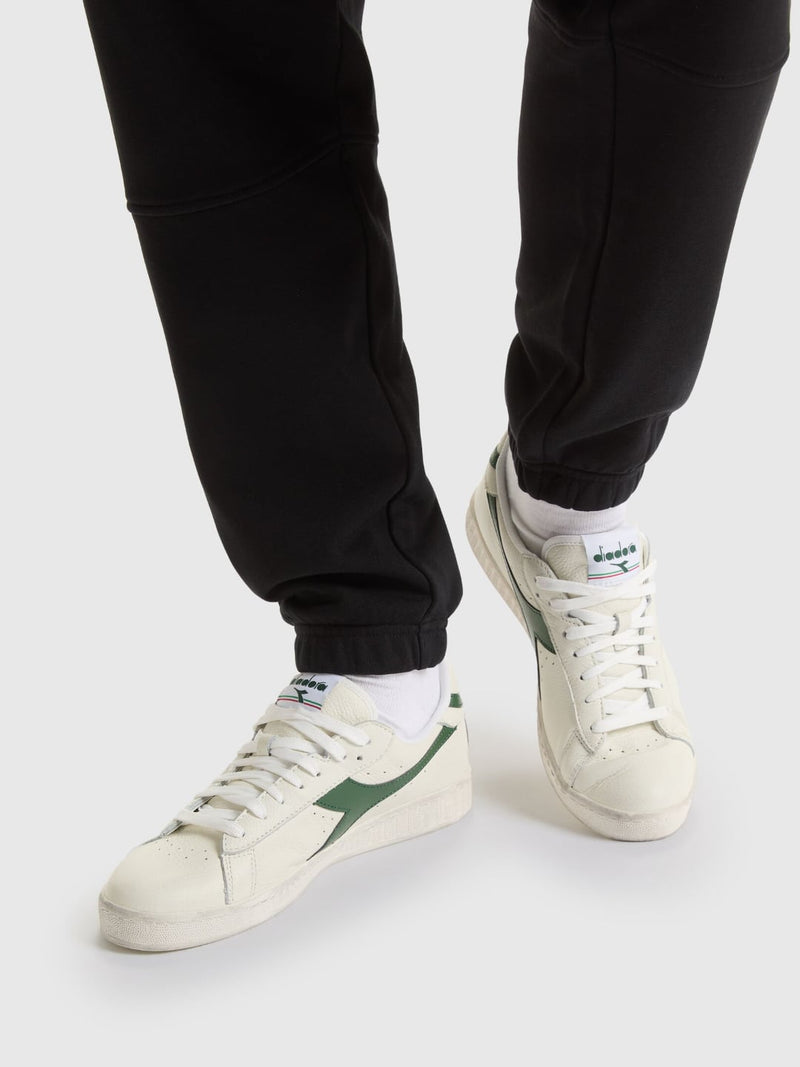 Diadora Sneaker sportiva GAME L LOW WAXED White Fogliage Green