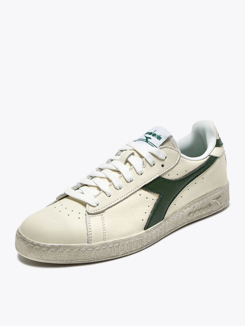 Diadora Sneaker sportiva GAME L LOW WAXED White Fogliage Green