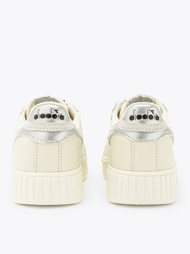 Sneaker Basse Game Step Premium Tumbeled Leather White Donna