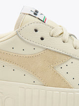 Sneaker Basse Game Step Premium Tumbeled Leather White Frozen Dew Donna