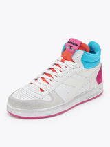 Sneaker Magic Basket Demi Croco White Cabaret Daiquiri Donna