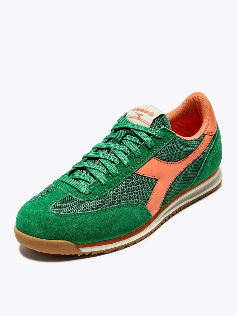 Diadora Sneaker in pelle scamosciata CROSS Green Peas Cream