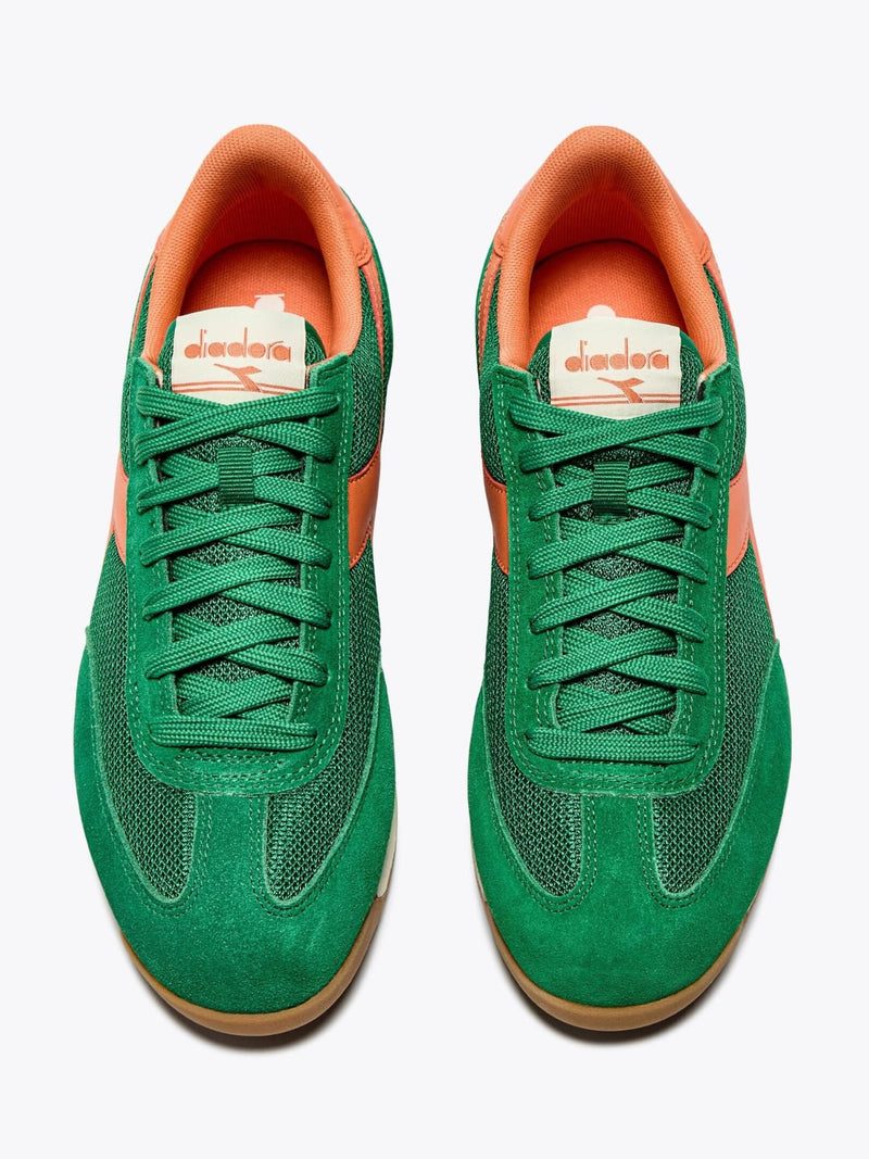 Diadora Sneaker in pelle scamosciata CROSS Green Peas Cream