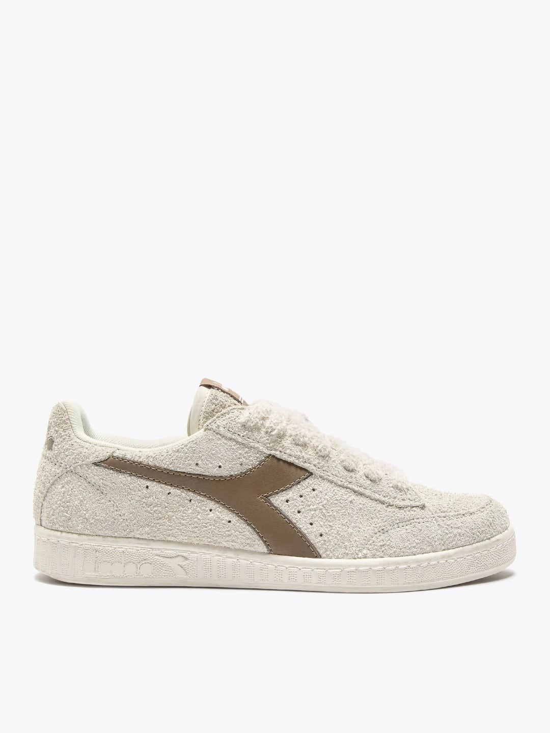 Diadora Sneaker Game Low Suede Waxed Whisper White
