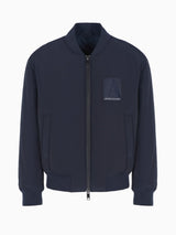 Armani Exchange Giubbino Bomber In Nylon Riciclato Asv Blu