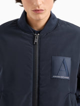 Armani Exchange Giubbino Bomber In Nylon Riciclato Asv Blu