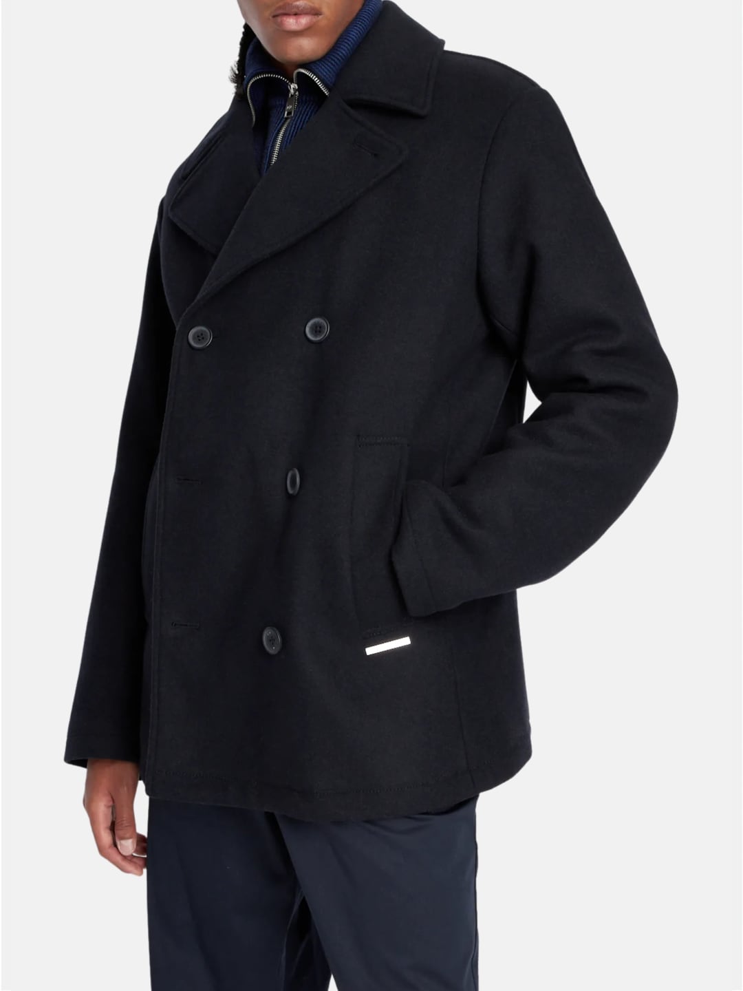 Armani Exchange Cappotto con l'aggiunta di lana Nero
