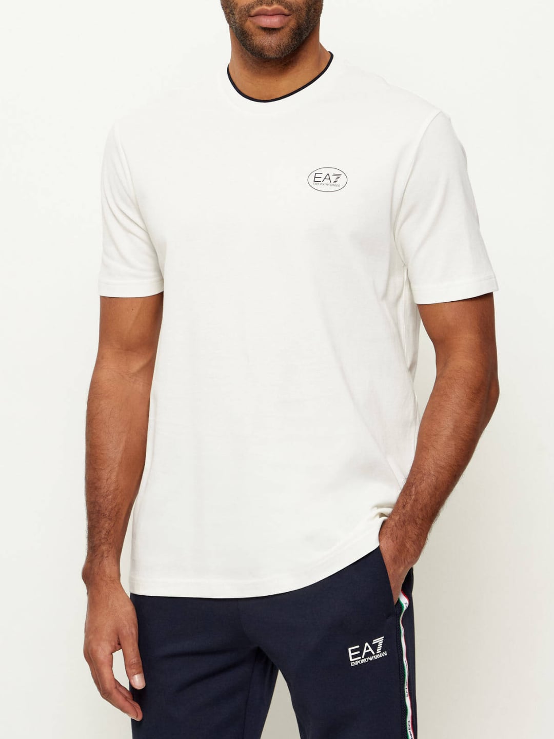 EA7 Emporio Armani T-Shirt Regular fit Bianco Panna