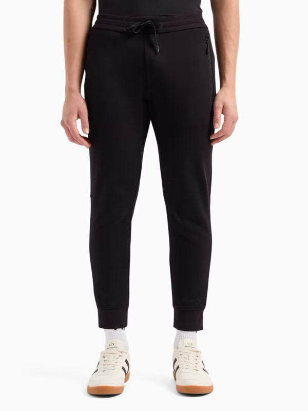 Armani Exchange Pantaloni Jogger In Cotone French Terry Nero