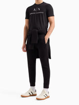 Armani Exchange Pantaloni Jogger In Cotone French Terry Nero